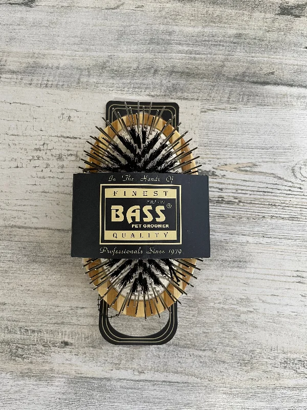 Bass Hybrid Groomer A5 Striped Bamboo Brush