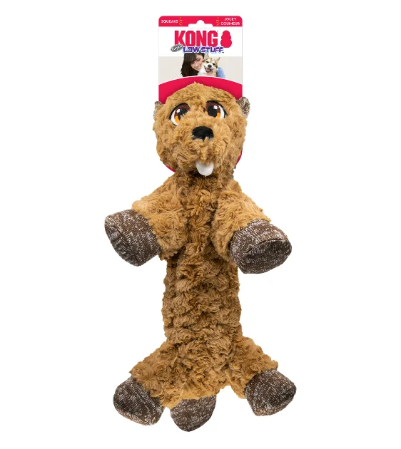 Kong Low Stuff Beaver Flopzie Dog Toy